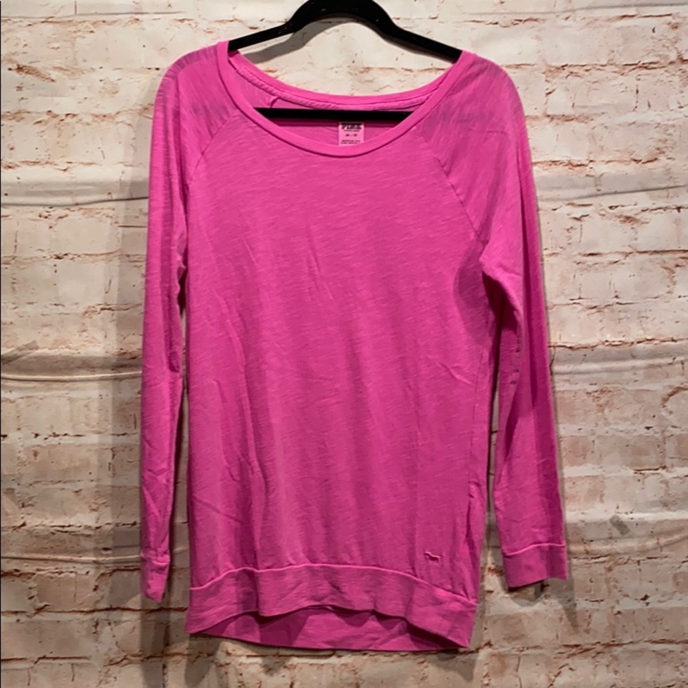 PINK long sleeve shirt lightweight sz XS pink